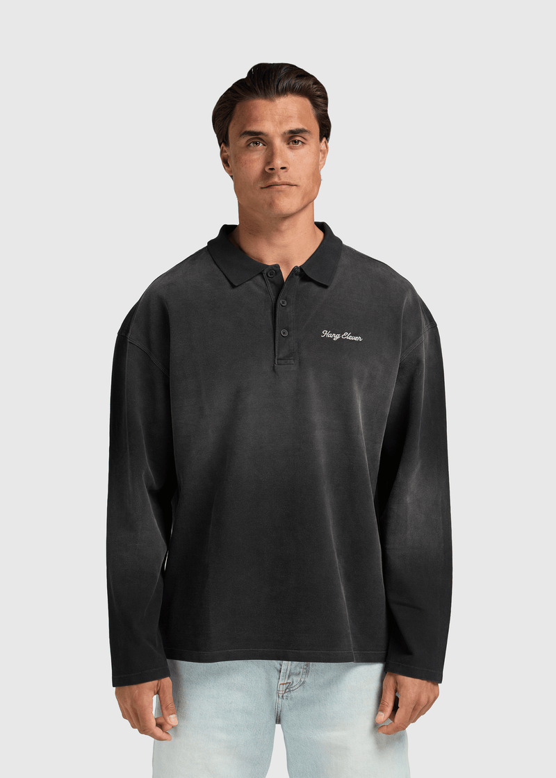 Spray Polo - Washed Black