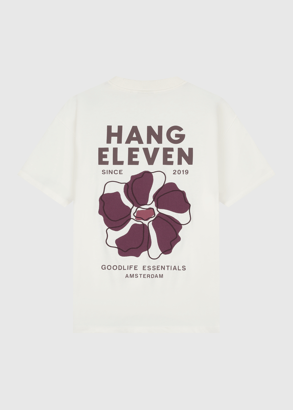 Floral Tee - White Sand