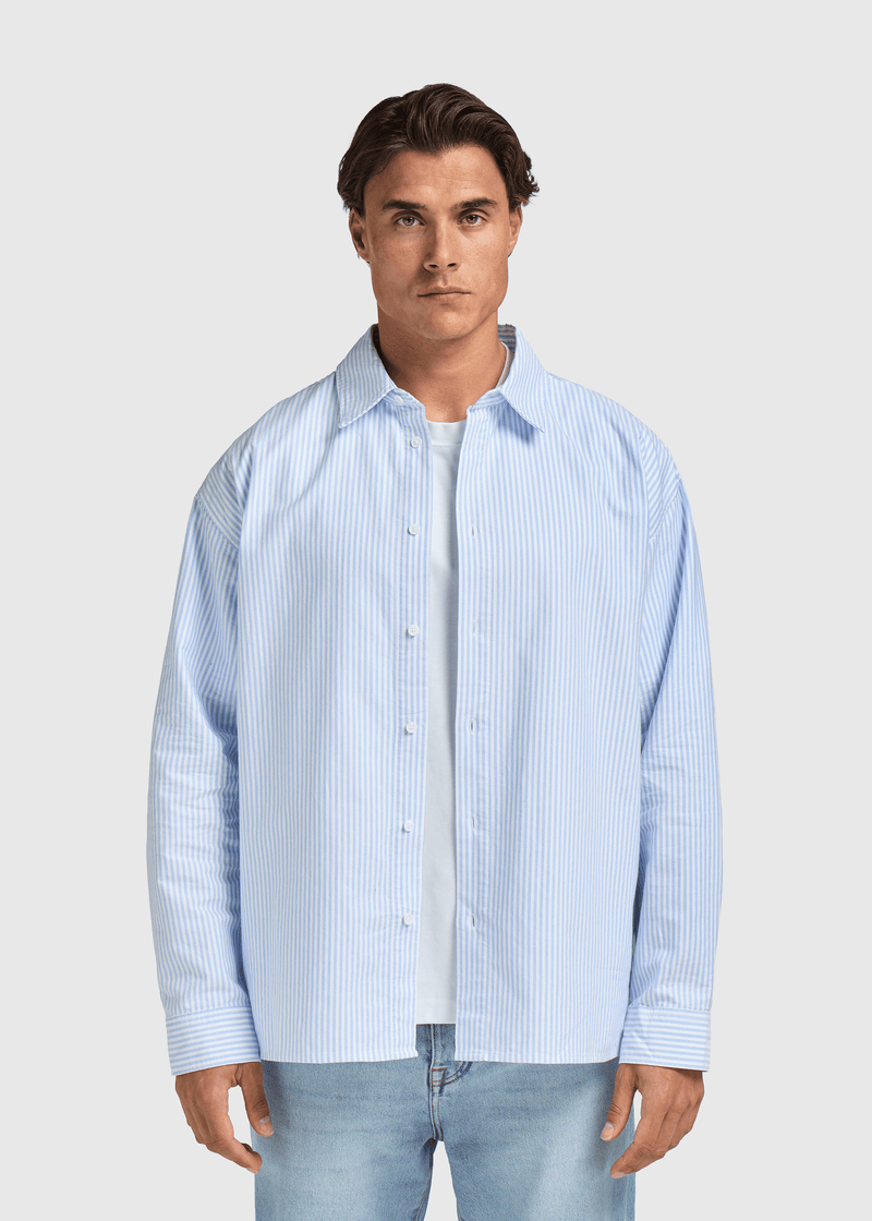 Oxford Shirt - Blue Striped