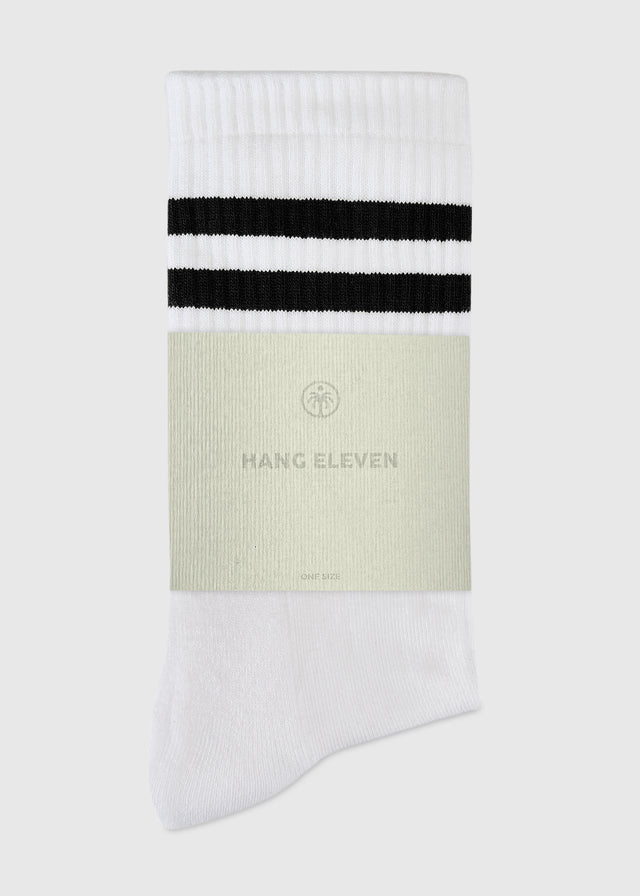 Hang Eleven Uni Striped Socks - Black