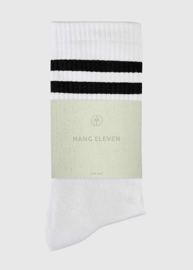 Hang Eleven Uni Striped Socks - Black