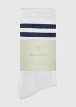 Hang Eleven Uni gestreifte Socken - Marineblau