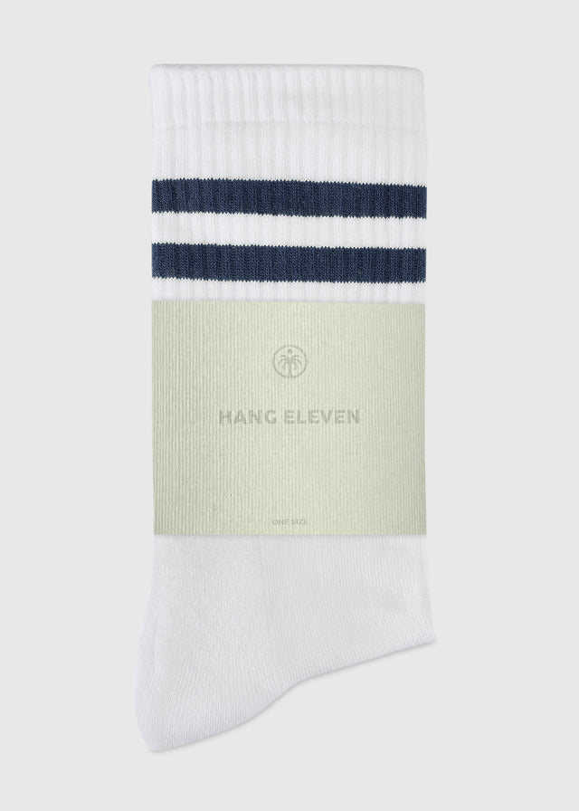 Hang Eleven Uni Striped Socks - Navy Blue