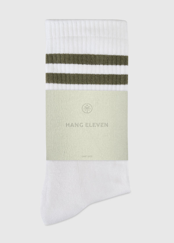 Hang Eleven Uni Striped Socks - Green