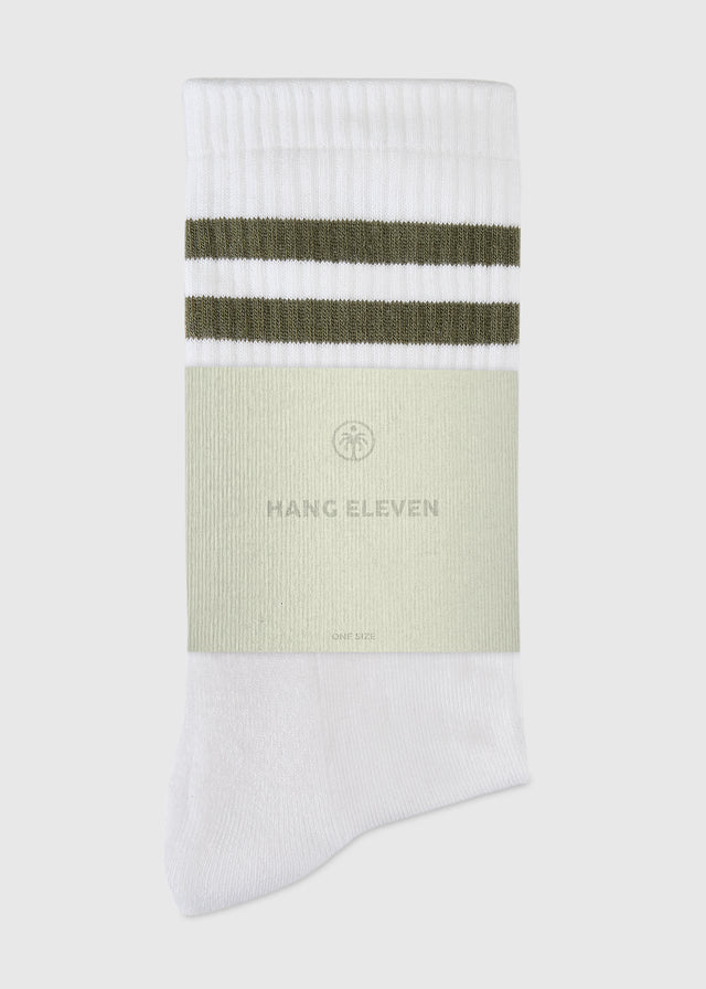 Hang Eleven Uni Striped Socks - Green