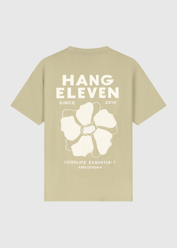 Floral Tee - Slate Green