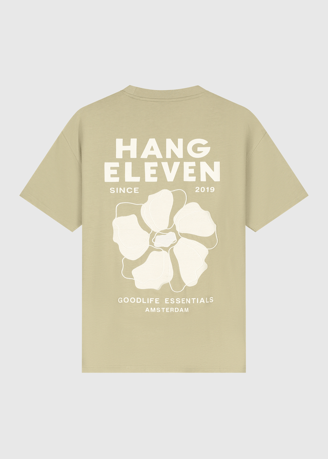 Floral Tee - Slate Green