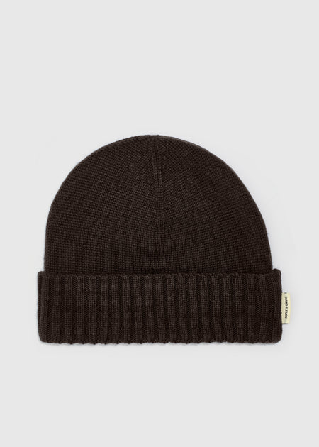 Wool Beanie - Brown