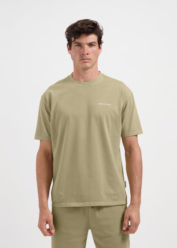 Washed Essential Tee - Slate Green
