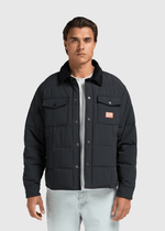 Padded Coach Jacket - Midnight Black