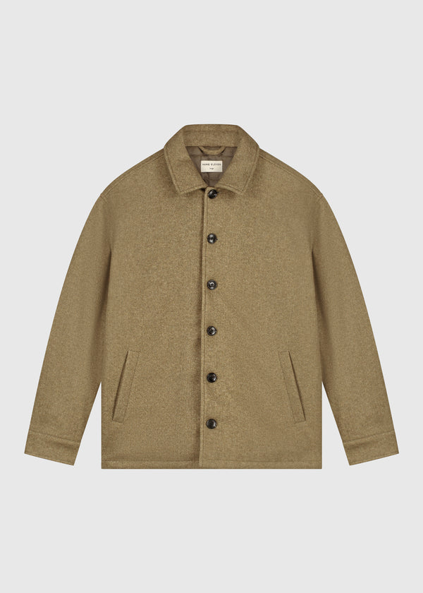 Padded Overshirt - Olive Green
