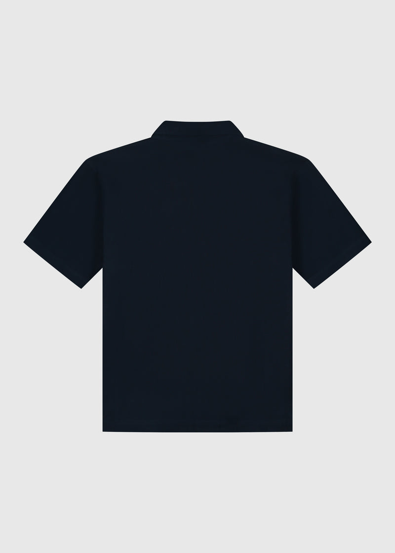 Chemise Palm Slub - Bleu marine