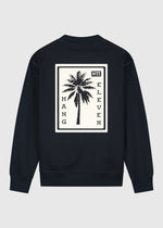 Palm Square Crewneck - Navy Blue