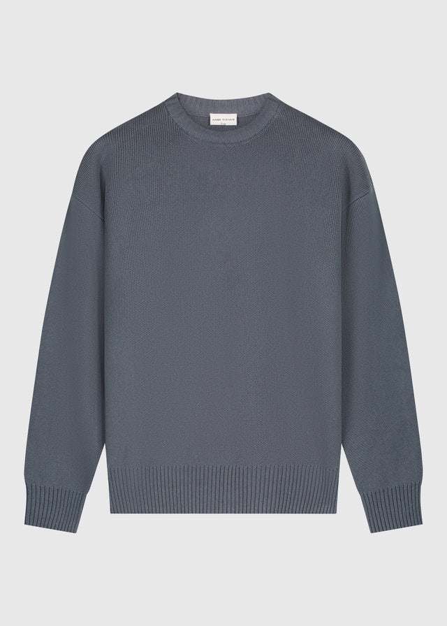 Pull ras du cou Paradise Knit - Bleu ombré 