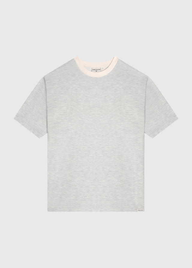 Piqué-T-Shirt – Hellgrau