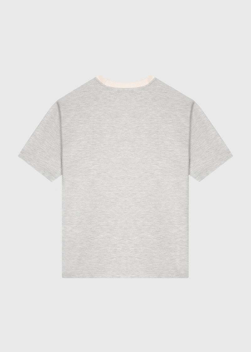 T-shirt en piqué - Gris clair