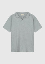 Knitted Polo - Grey Melange