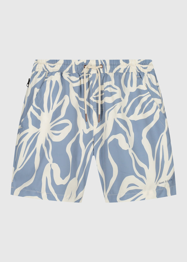 Pflanzen schwimmen kurz - Hellblau