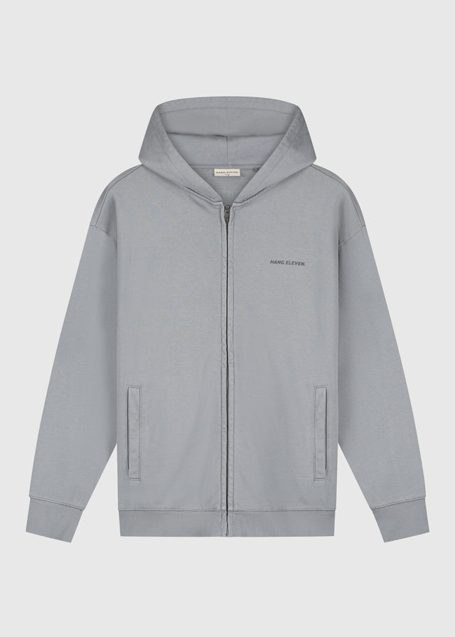 Veste zippée Premium Blanks - Gris délavé