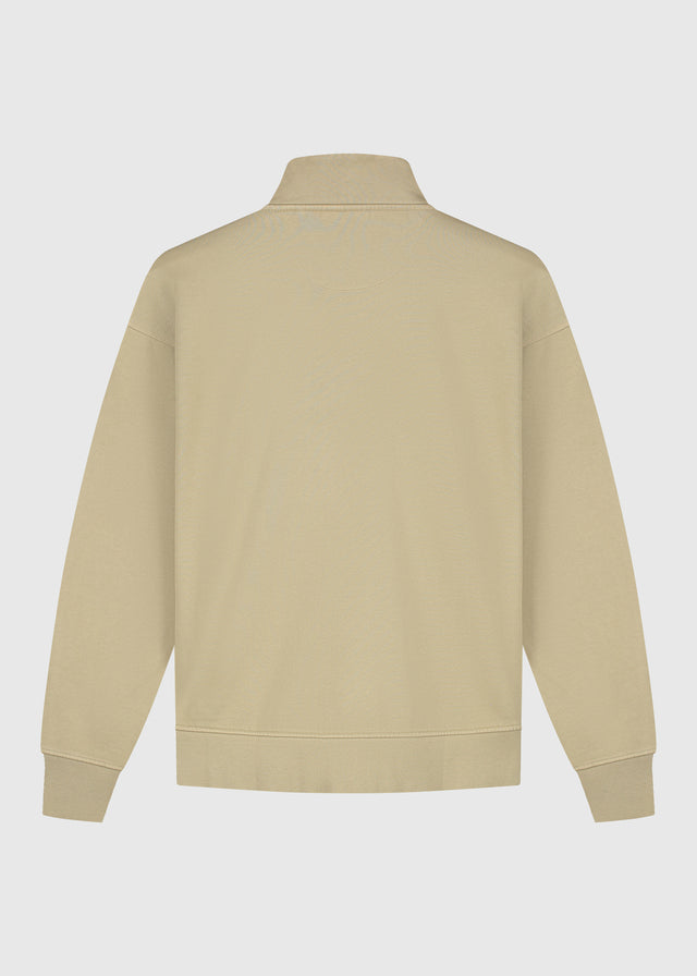 Premium Blanks Half Zip – verwaschenes Grün