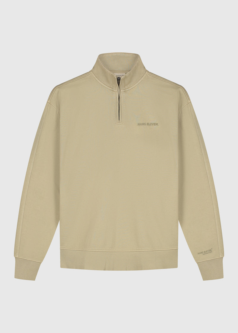 Premium Blanks Half Zip - Washed Green