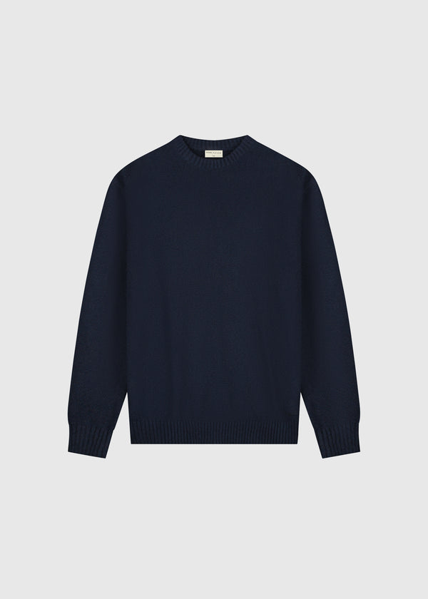 Premium Knit Crewneck - Navy Blue