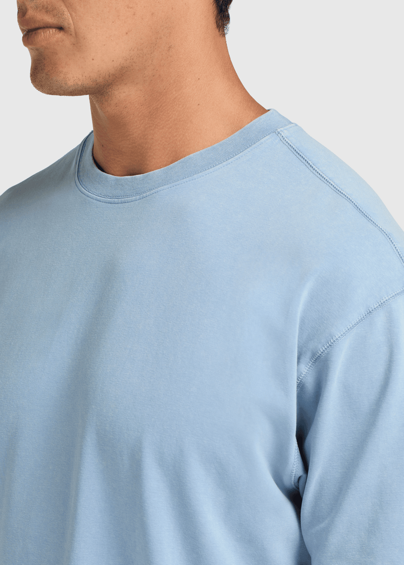 Clean Basic Tee - Washed Light Blue