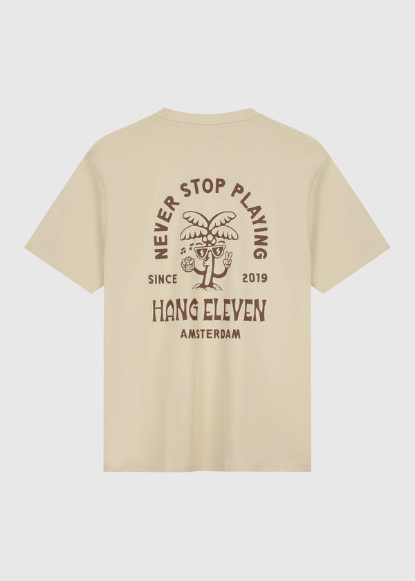 Palm Relaxed Tee - Sand