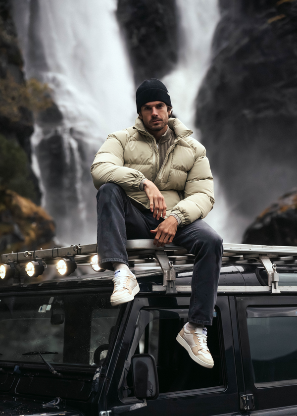 Ripstop Puffer Jacket - Slate Green