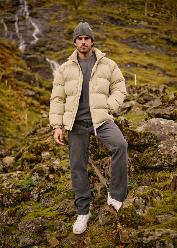 Ripstop Puffer Jacket - Slate Green