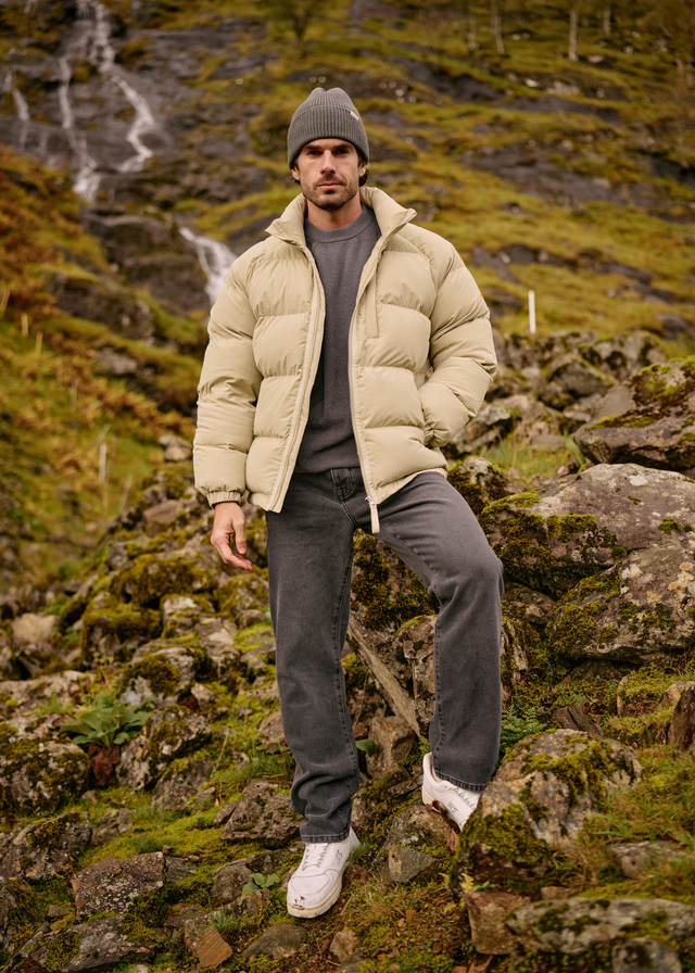 Ripstop Puffer Jacket - Slate Green