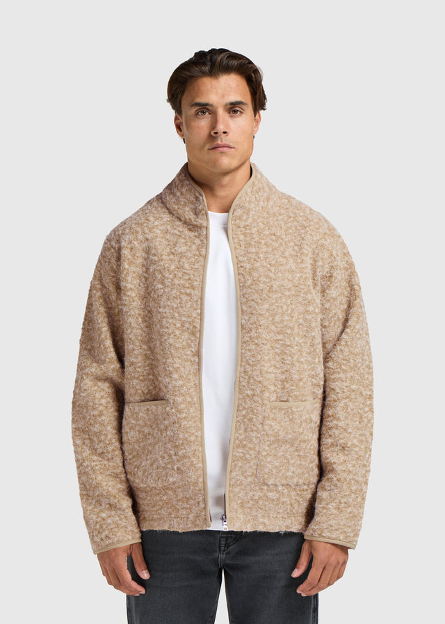 Soft Zip Jacket - Taupe