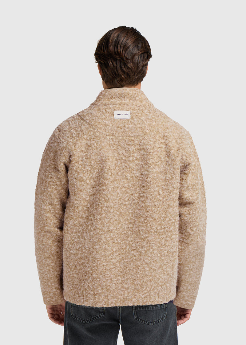 Soft Zip Jacket - Taupe