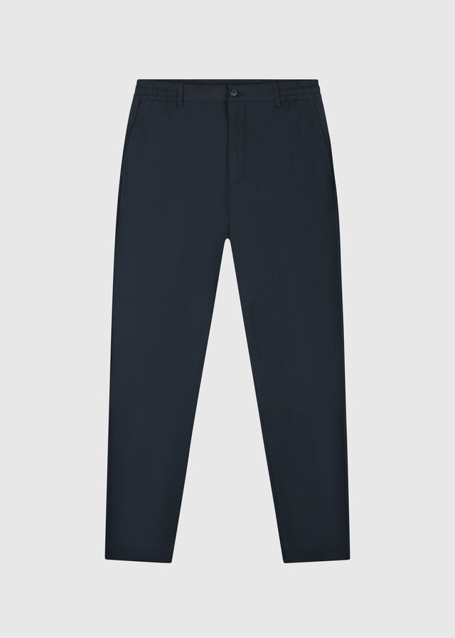 The Seersucker Trouser - Navy Blue