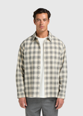 Seersucker Check Shirt - Ecru