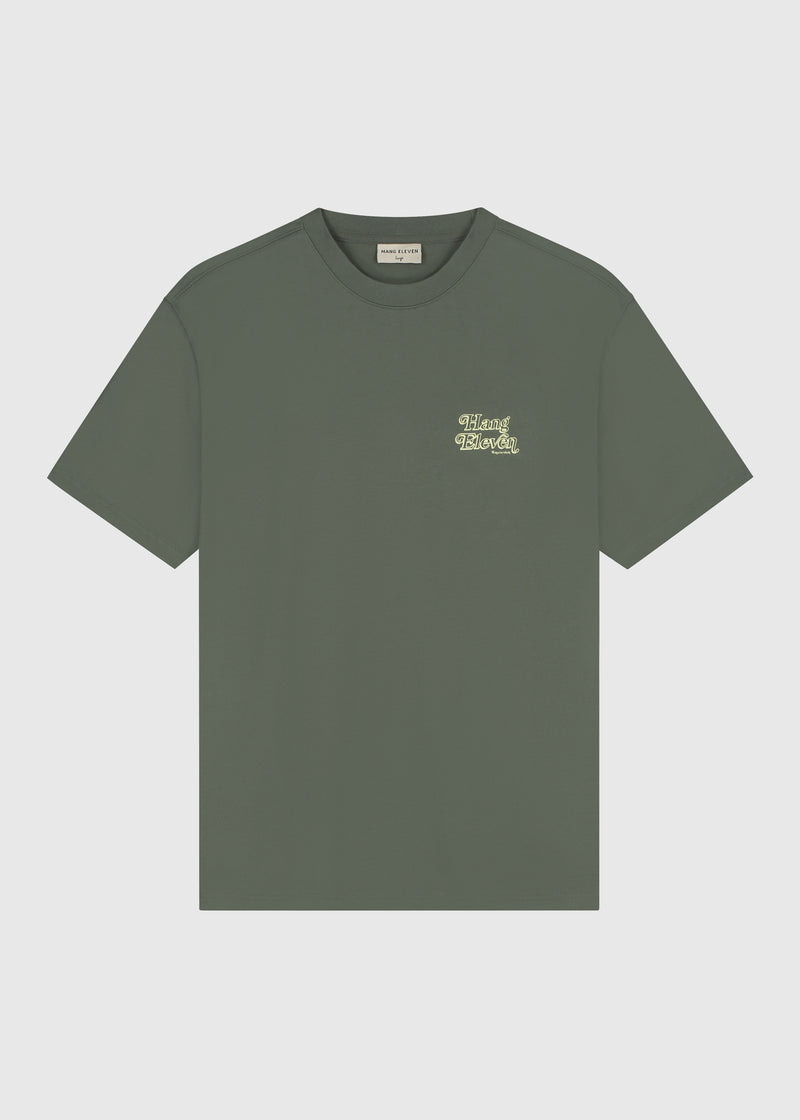 Signature-T-Shirt – Dunkelgrün