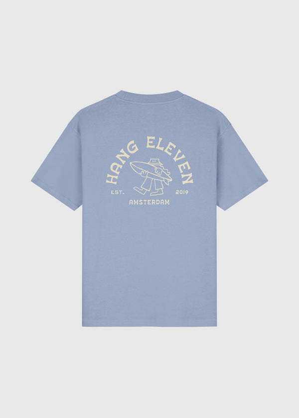 Small Surf Men Tee - Dusty Blue