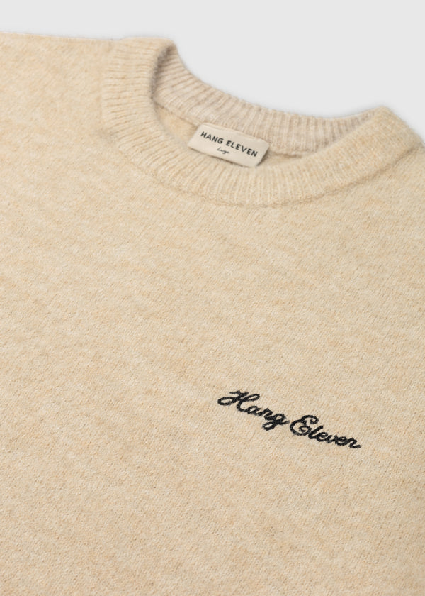 Soft Knitted Crewneck - Sand