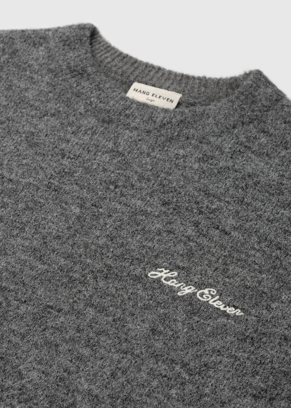 Soft Knitted Crewneck - Anthracite