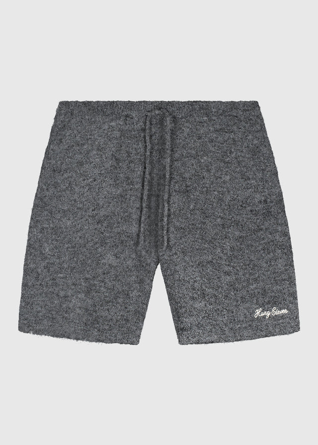 Weiche Strickshorts – Anthrazit