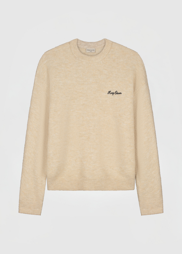 Soft Knitted Crewneck - Sand