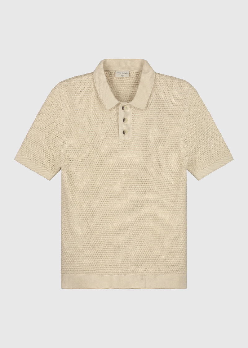 Das gehäkelte Strickpolo - Sand