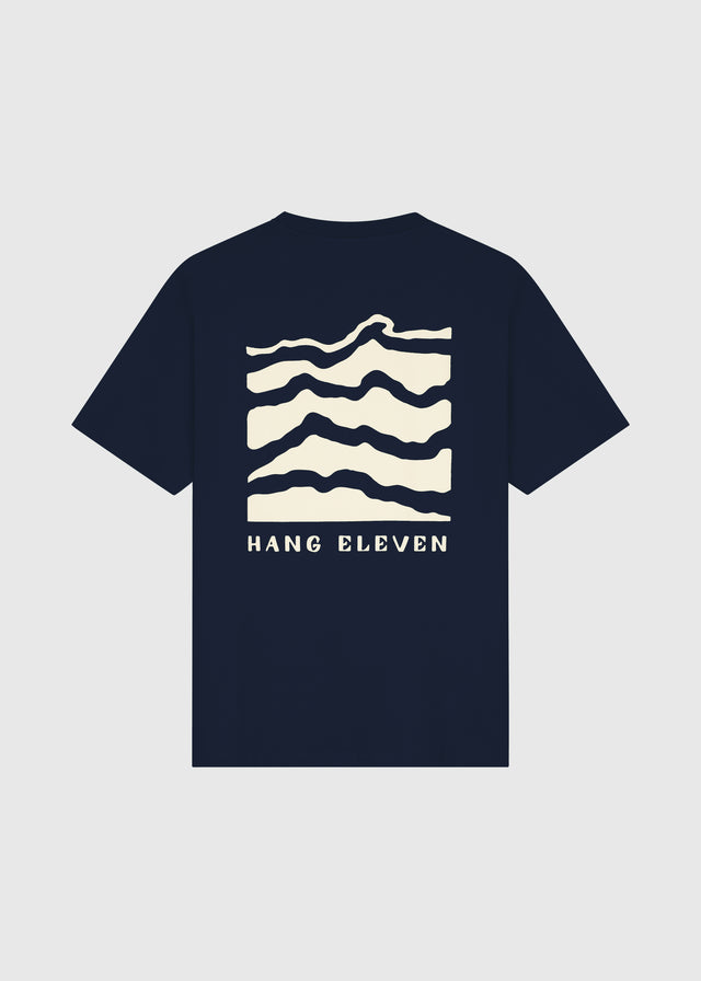 T-shirt structuré - Bleu marine