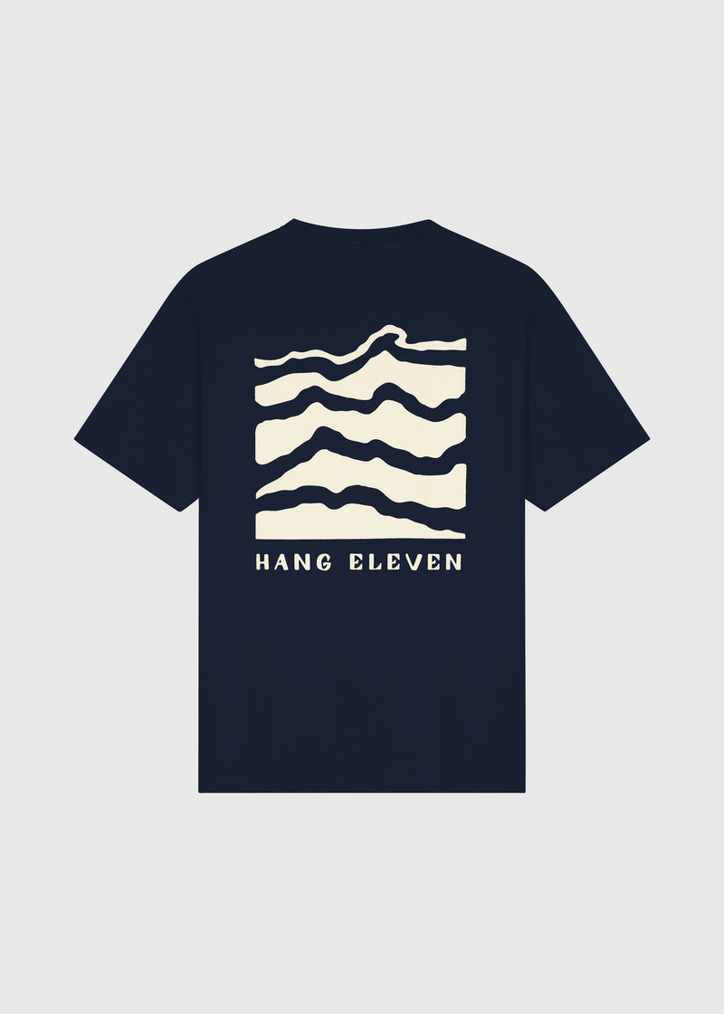 T-shirt structuré - Bleu marine
