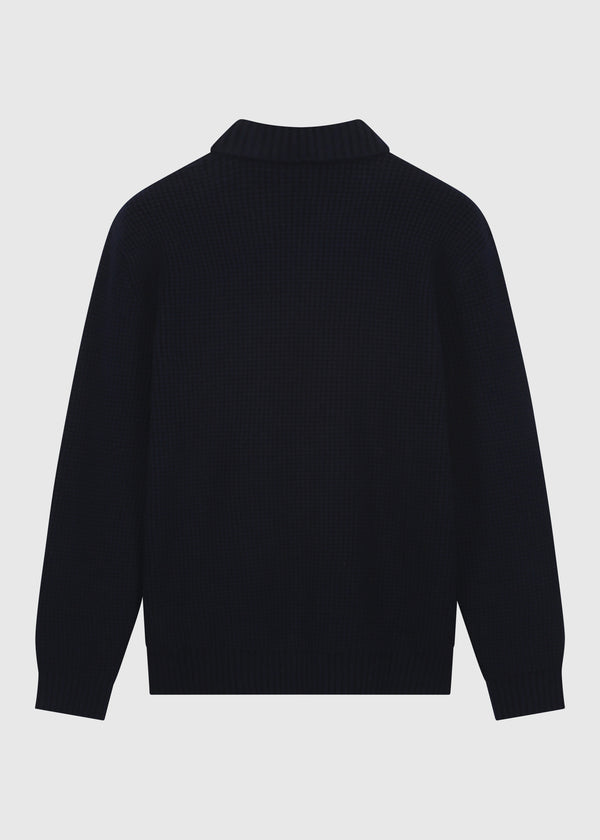 Heavy Structure Polo - Navy Blue