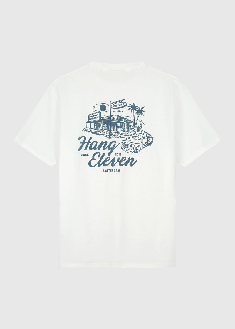 Surf Shop T-Shirt – Weiß