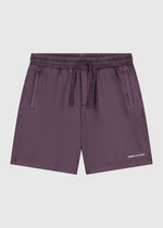 Washed Sweat Short - Dark Purple
