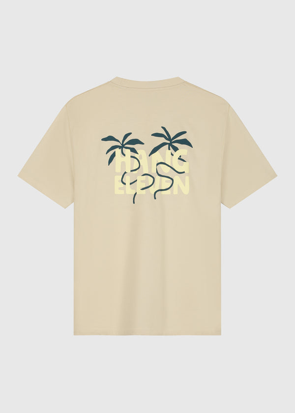 Swirl Palm Tee - Sand