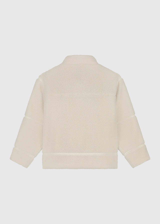 Teddy Tape Jacke - Weißer Sand