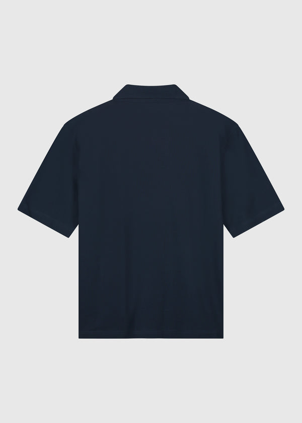 Uni Slub Shirt - Navy Blue